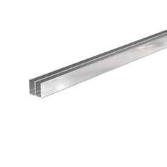 Aluminum corner U-shaped Arcansas chrome 20x18x2000 mm