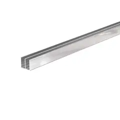 Aluminum corner U-shaped Arcansas chrome 20x18x2000 mm