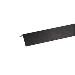 Aluminum corner Arcansas 2000X10X10 mm black gloss