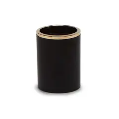 Glass for toothbrushes Primanova Lenox Black-Gold