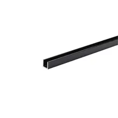 Aluminum corner U-shaped  Arcansas black 10x10x1000 mm