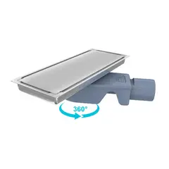 Shower drain Valtemo Uniqline Trendy Side VLD-555140 12x30 cm