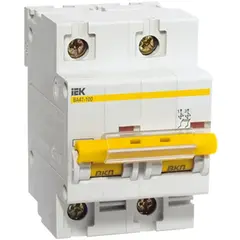 Circuit breaker IEK ВА47-100 10kA 80A 2P C