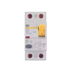 УЗО protective shutdown device ВД1-63 2Р 25А 30мА IEK