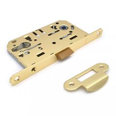 Silent mortise lock Soller 600ET-PB turnkey gold