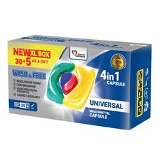 Капсулы для стирки Wash&Free 35шт 1945