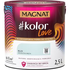 Interior paint Magnat Kolor Love 2.5 l KL23 pale mint