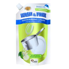 Средство  для мытья посуды Wash&Free яблоко 500 г