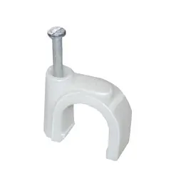 Bracket IEK 10mm round plastic 100pcs