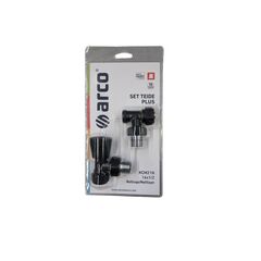 Radiator valve kit Arco 16X2-1/2M Pex Black