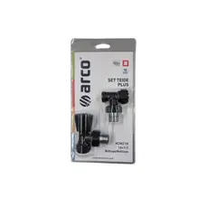 Radiator valve kit Arco 16X2-1/2M Pex Black