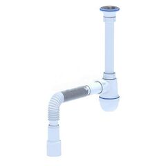 სიფონი დრეკადი მილით  ANI PLAST 1/2" 40х40/50 C0115EU