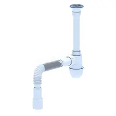 სიფონი დრეკადი მილით  ANI PLAST 1/2" 40х40/50 C0115EU