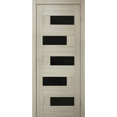 კარის ბლოკი Omic Domino PVC თეთრი მუხა შუშა შავი 34x800x2150 მმ