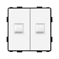 როზეტი ჩარჩოს გარეშე Socket Style 2 CAT6 RJ45 Internet თეთრი