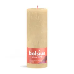 Candle Bolsius beige 190/68 mm