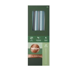 Cone candle Bolsius metallic blue 245/24 mm bx4