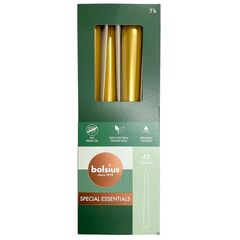 სანთელი კონუსური Bolsius Golden Orange 245/24 მმ bx4