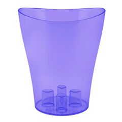 Transparent plastic pot for orchids Aleana Nika 16x19 purple