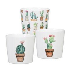 კერამიკული ქოთანი ყვავილებისთვის Scheurich 870/09 COVER-POT CACTUS GARDEN