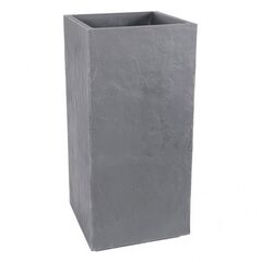 Plastic pot EDA Plastiques BAC CARRE HAUT VOLCANIA 39,5 X 39,5 X 80cm 31l