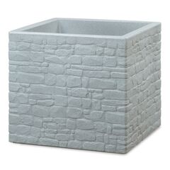 Pot plastic outdoor Scheurich 246/40 MURETTO STONY GREY