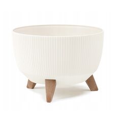 ქოთანი ყვავილის Lamela Bowl ROMA 400 jumper 21ლ კრემისფერი