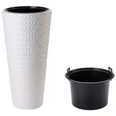 პლასტმასის ქოთანი FORM PLASTIC 2930-011 Diamond Slim 25 ლ