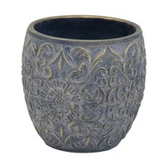 Ceramic pot Mega Collections Louise Louise Egg Pot Bronze D18.5H18