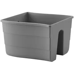 პლასტმასის ქოთანი ყვავილებისთვის FORM PLASTIC Wave railing pot 2488-014 Ø30 ანტრაციტი