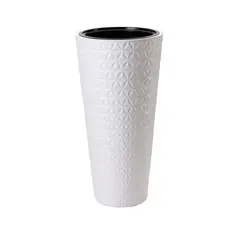 Горшок цветочный FORM PLASTIC Diamond Slim 40 белый