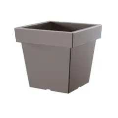 Plastic pot for flowers Prosperplast LOFLY LOW DLOFL 405U 289 mm gray stone