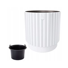 ქოთანი ყვავილის FORM PLASTIC Mika Cyli 30 white