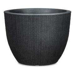 ეზოს პლასტიკის ქოთანი  Scheurich 47/295 Stony black