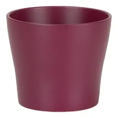 Ceramic pot for flowers Scheurich 808/21 Burgundy