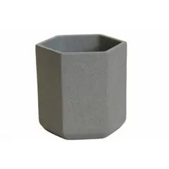Pot ceramic for succulents Oriana №7 0.35 l metallic
