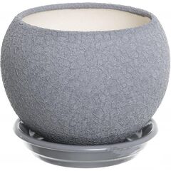 Ceramic flower pot Oriana Shar silk metallic 7.5x8.5 cm 0.4 l