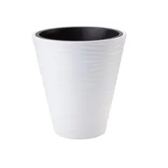 პლასტმასის ქოთანი ყვავილებისთვის FORM PLASTIC Sahara Dunes round 2720-011 Ø30 თეთრი