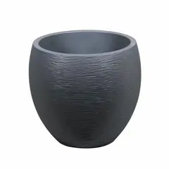 Горшок пластиковый EDA Plastiques POT EGG GRAPHIT DIAM 50x45см 46л