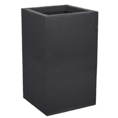 Plastic pot EDA Plastiques CARRE HAUT GRAPHIT'UP 29,5 X 29,5 X 49,5cm 36L