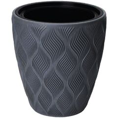 ქოთანი ყვავავილის  FORM PLASTIC Flow 40 anthracite 4710-014