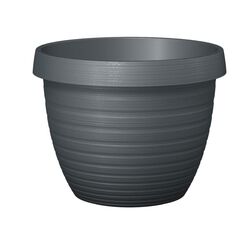 ქოთანი პლასტიკის ეზოს Scheurich Metallic grey