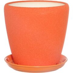 Flower Pot Ceramic Oriana Gracia №2 Silk Orange 4.5 l