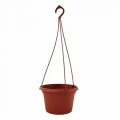 Горшок пластиковый Aleana Gloria  с подвеской 20x13см терракот
