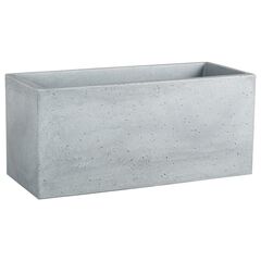 Pot plastic Scheurich STONY C-CUBE LONG GRAY 60/240
