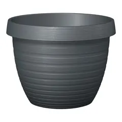 Outdoor plastic pot Scheurich Country Star 270/40 METALLIC GREY