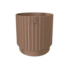 Flower pot FORM-PLASTIC Mika Cyli Petit 18 Eco Wood natural wood