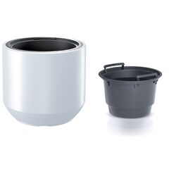 Plastic flower pot DBHEW400 S449 white