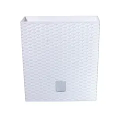 Plastic pot for flowers Prosperplast RATO LOW DRTSL S449 325 mm white