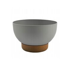 Flower pot with stand FORM PLASTIC Bowl Satina Eco 40 platinum